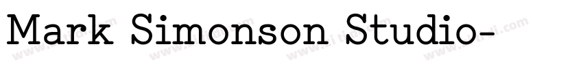 Mark Simonson Studio字体转换